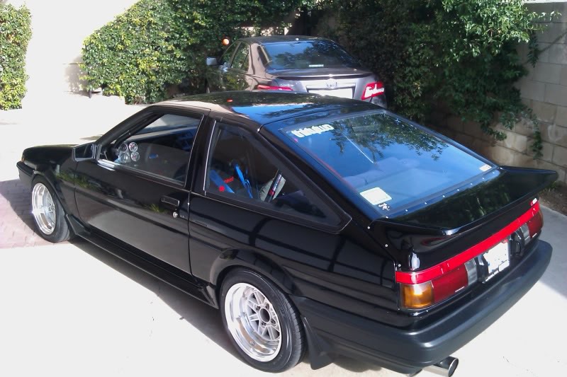 AE86 on SSR MKIII, Lip looks healthy on the rear.