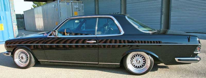 Mercedes Benz 280CE W123 on BBS RS