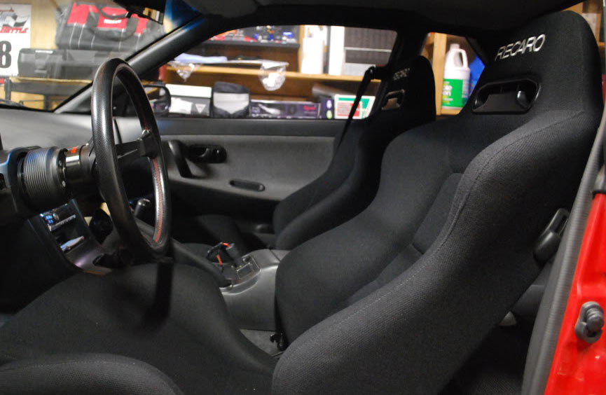 Recaro SRD Seats and Nardi Steering Wheel in the very clean interior.