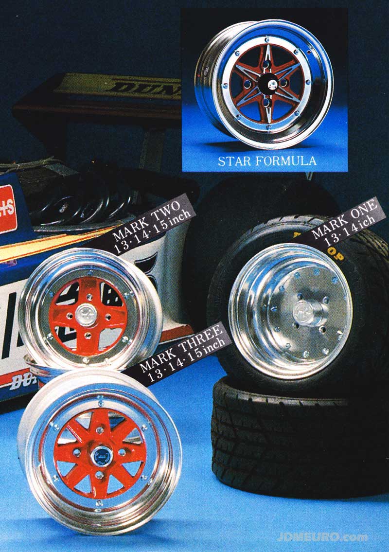 JDM Wheels - SSR Formula Mesh, SSR Star Formula, SSR MK I, SSR MK II, SSR MK III 
