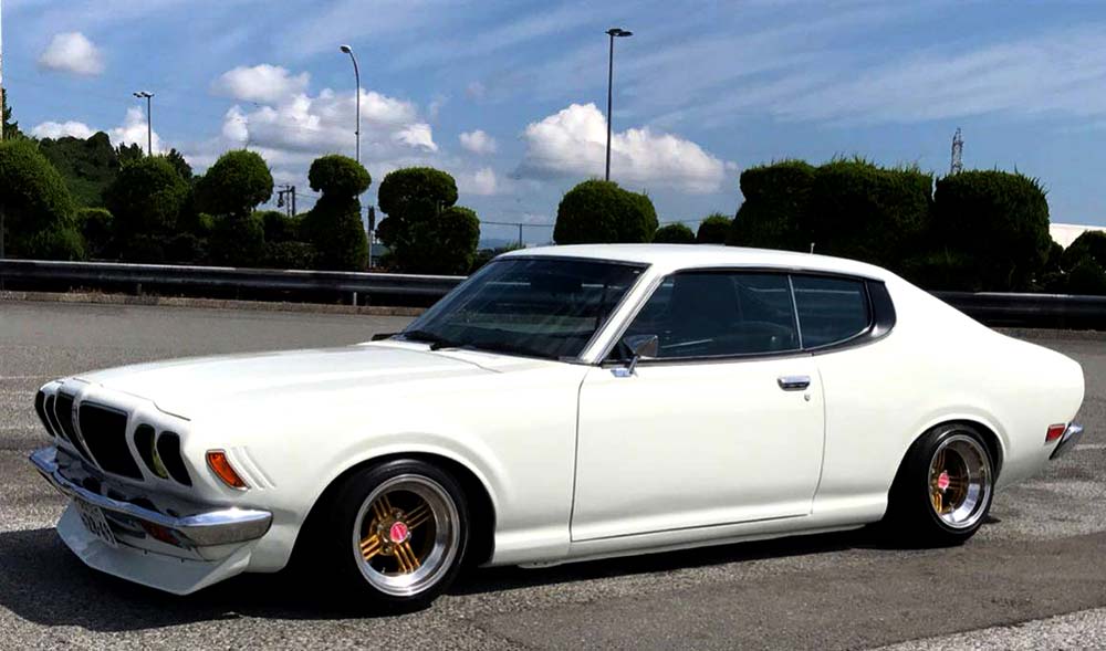 Devil Shadow Spoke on Datsun Bluebird 610 Coupe JDM Wheels