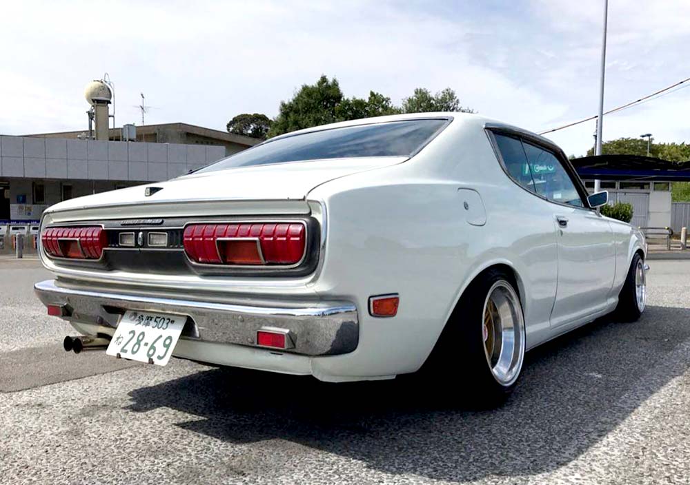 Devil Shadow Spoke on Datsun Bluebird 610 Coupe JDM Wheels