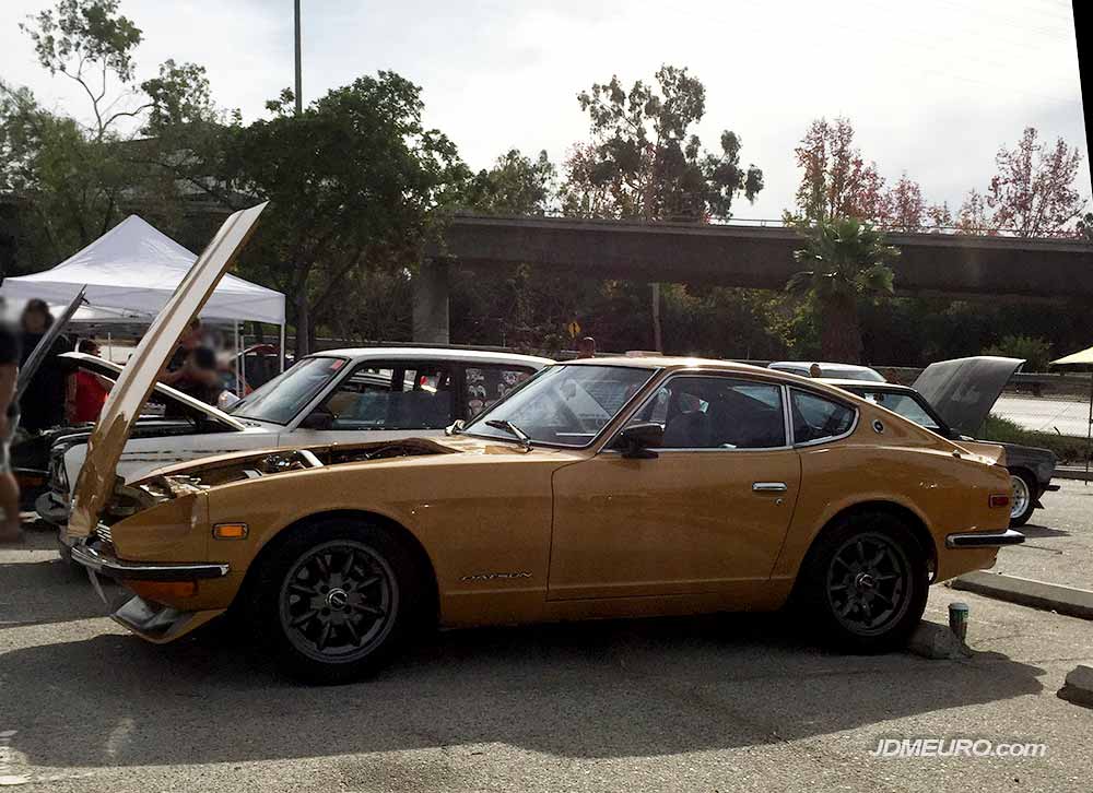 Panasport Wheels on S30 Datsun 240Z at Datsun Swap Meet - JDM Wheels