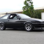 AE86 Toyota Corolla on Limited Titanium Volk Racing TE37