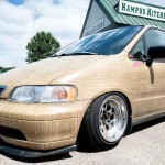 Honda Odyssey Bagged on 15x10's Woody Edition